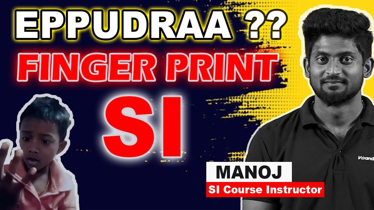 TNUSRB Fingerprint SI - Job Profile, Age, Height, Eligibility, Salary, Full Details by Manoj I Race