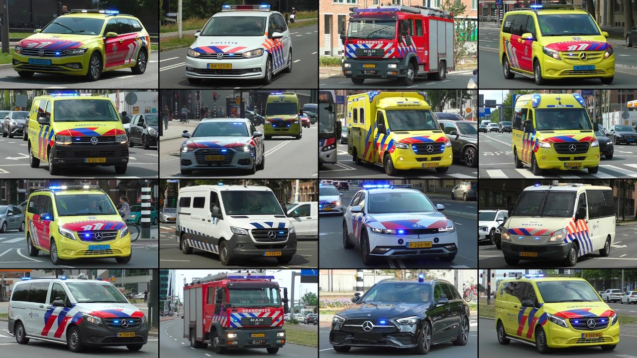 [Grote Compilatie] Vele Hulpdiensten met spoed onderweg in Rotterdam - Emergency Services Rotterdam!