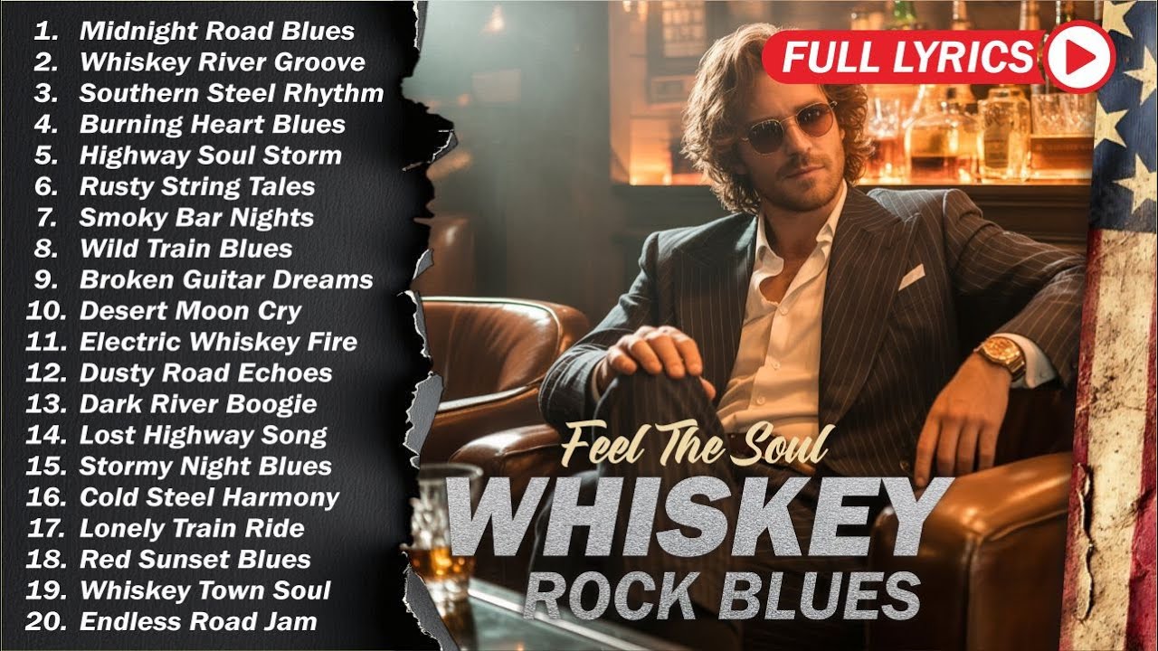 Whiskey Blues Rock 🍂 The Best of Classic Blues Songs | Relaxing Guitar Music for Night & Chill