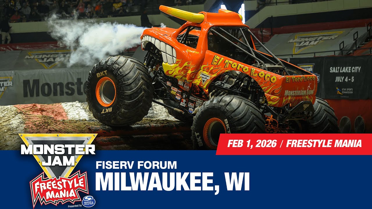 Monster Jam: Milwaukee, WI - 3 (Full Event) | Feb 1, 2026 | Freestyle Mania