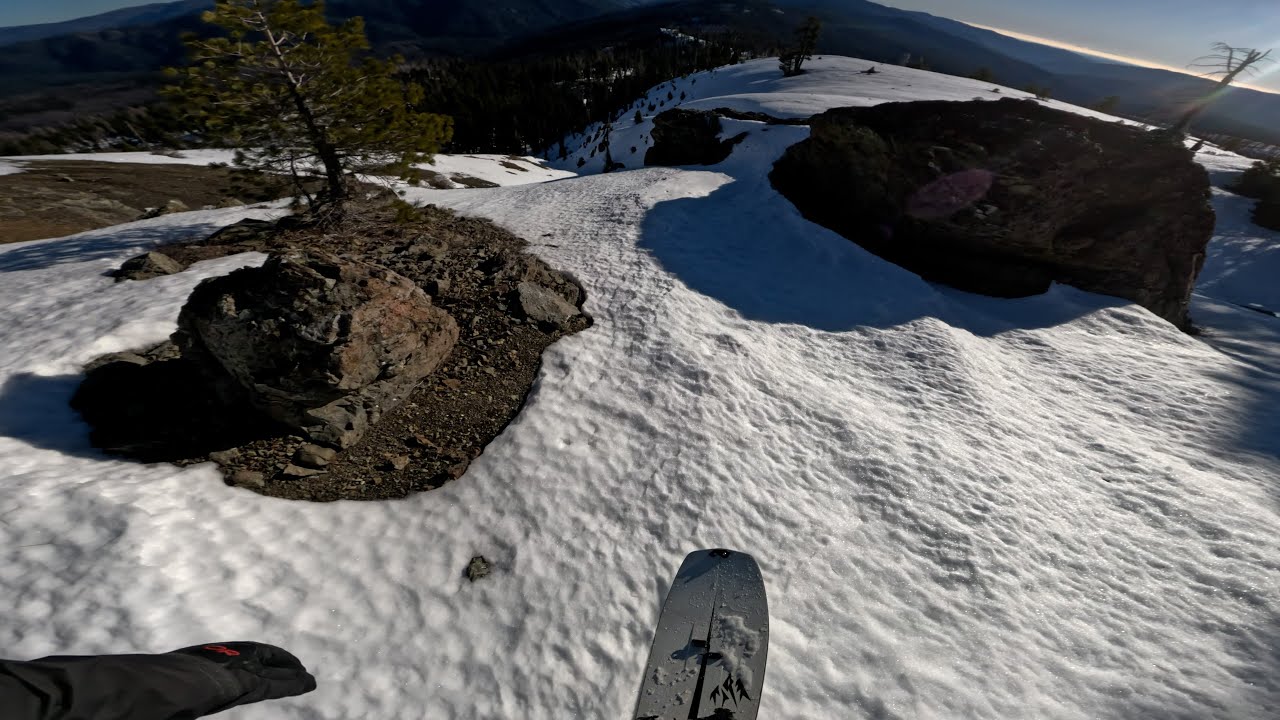 Splitboarding Mendocino NF Juneuary Day 1