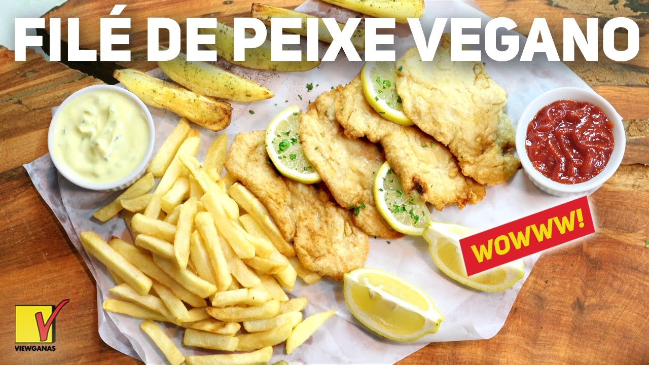 PEIXE VEGANO | FILÉ DE PESCADA VEGANO | FISH ‘N’ CHIPS | VIEWGANAS