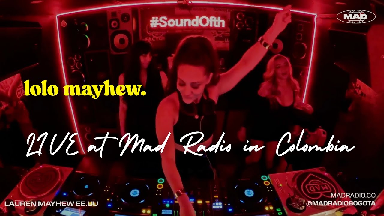 Lolo Mayhew Dark, Melodic House Performance LIVE at Mad Radio in Bogota, Colombia