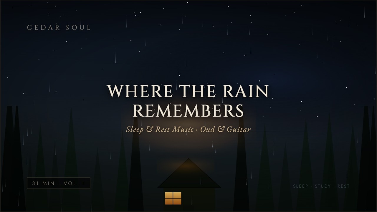 Cabin in the Rain | Sleep Music with Oud & Guitar | Slow Instrumental | Cedar Soul