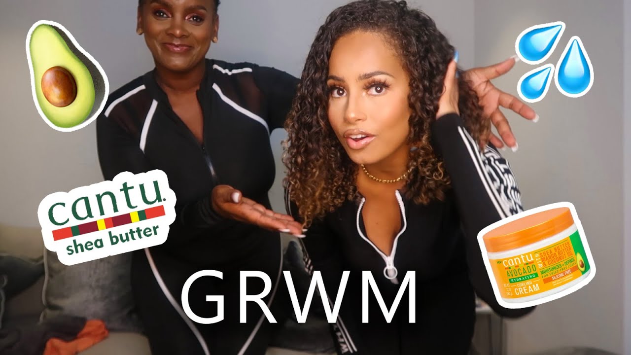 GRWM- Cantu Avocado Virtual Press Launch | AD