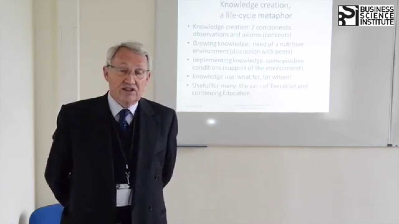 Knowledge Creation - Pr. Bruno Dufour