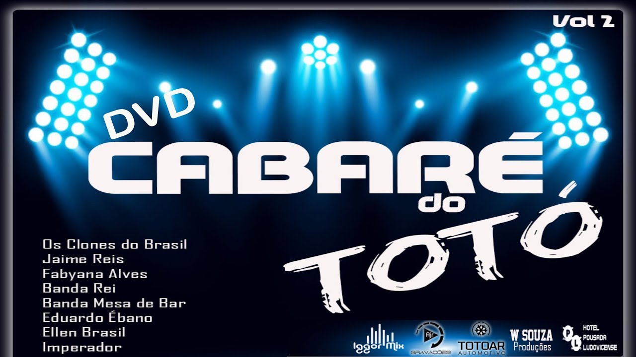 DVD Cabaré do Totó VOL 01 - EXCLUSIVO