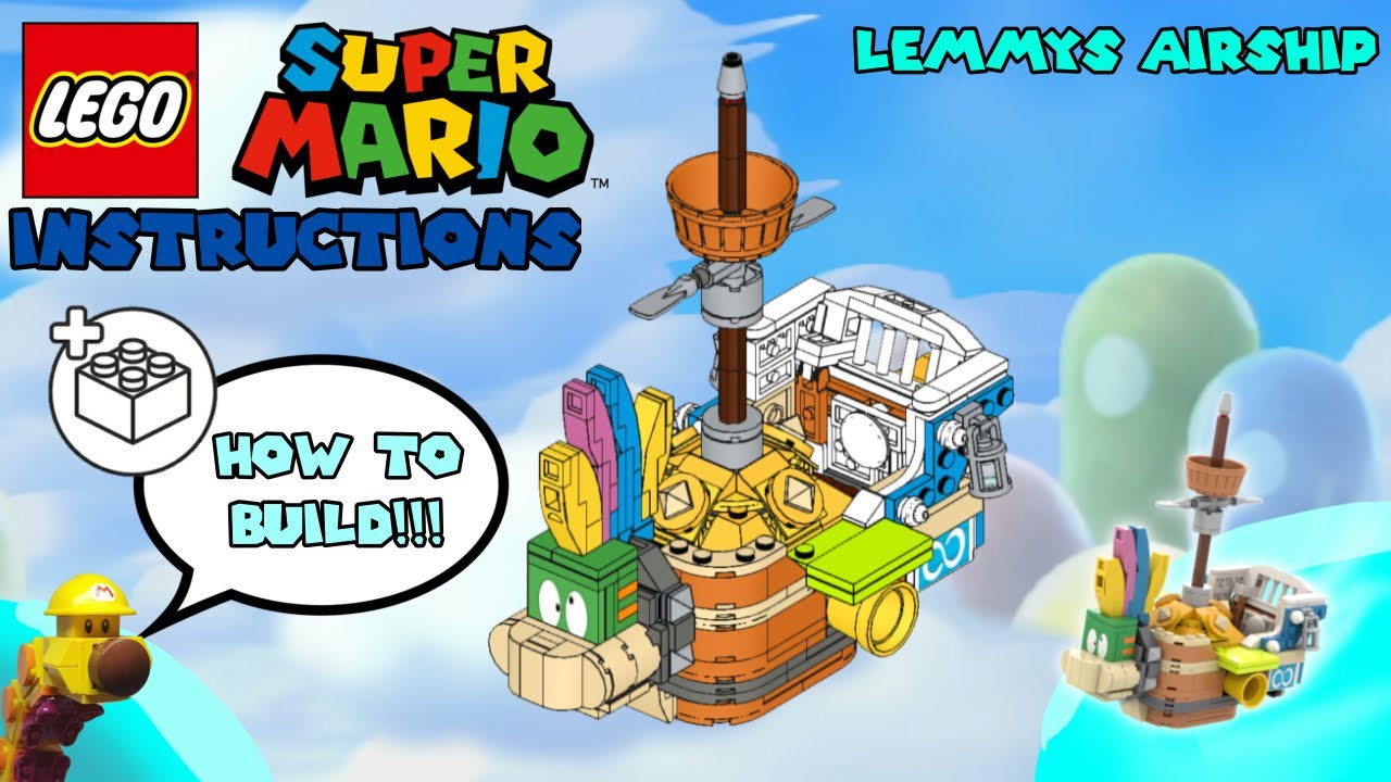 LEGO Super Mario | Custom Instructions | Lemmys Airship