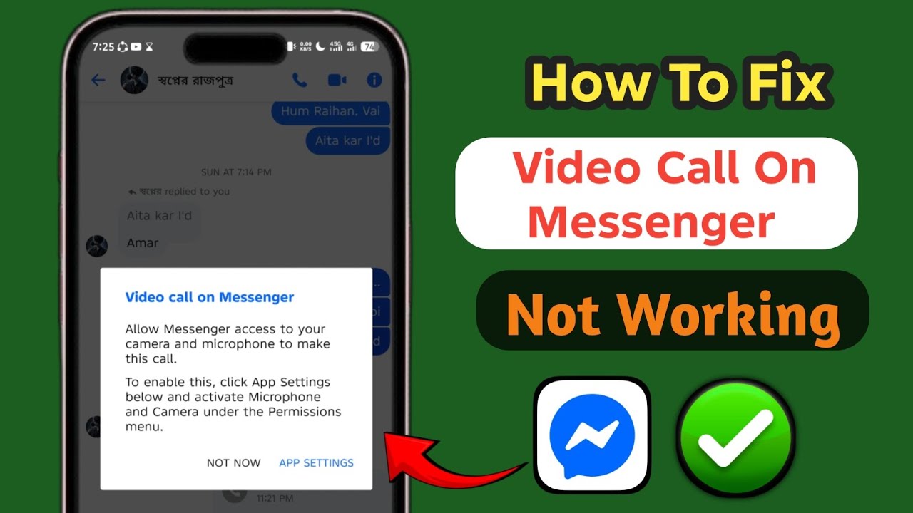 How to Fix Messenger Video Call Problem  |Messenger Video Call Not Working (2025)