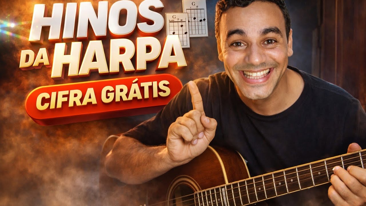 HINOS DA HARPA no violão | Para iniciantes destravar na troca de ACORDE 