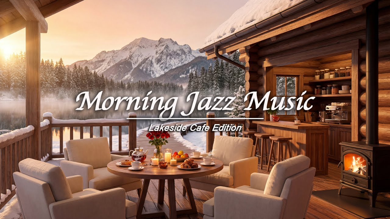 Calm Winter Morning Jazz to Study, Work ⛄ Cozy Coffee Shop Ambience & Relaxing Jazz Background Music
