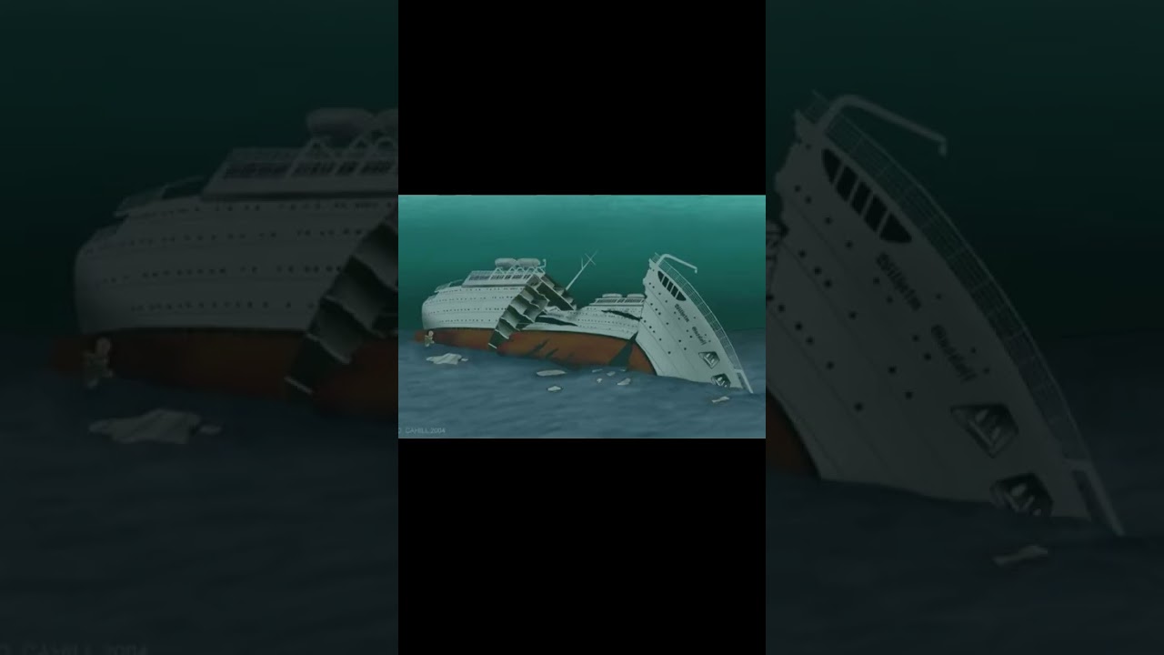 Ships before an after Sinking, part 2 (Lusitania, Andrea Doria, Wilhelm Gustloff, poseidon)