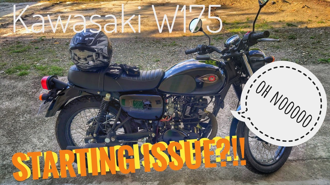 Kawasaki w175 starting issue? bike update.  #kawasakiw175
