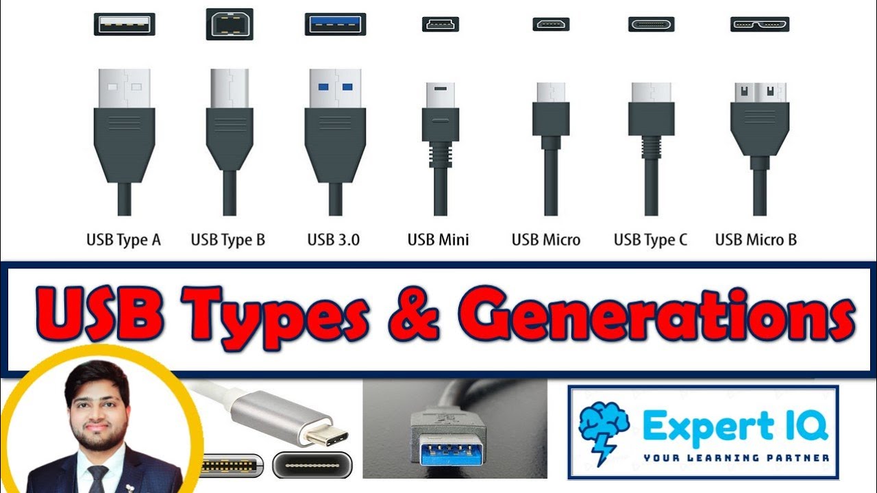 What is USB? | Different USB Types & Generations | USB Port Color Code | www.expertiq.in