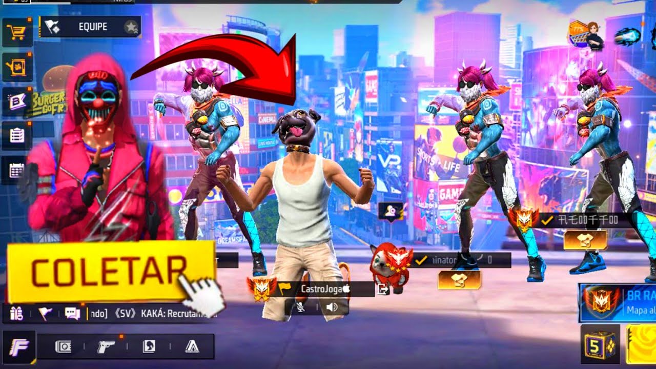 Fingi ser BOOT e Usei o novo TOP CRIMINAL VERMELHO e Impressionei os DESUMILDES do Free Fire