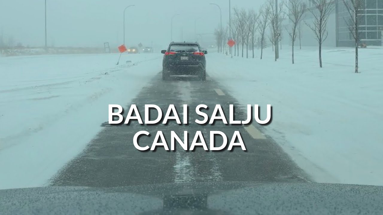 Edmonton di hamtam Badai Salju !!