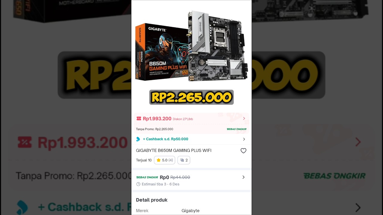 Rekomendasi rakit PC AMD Ryzen 7700X dibawah 20 Juta #pc #pcgaming #racikpc #rakitpc #amd #rtx