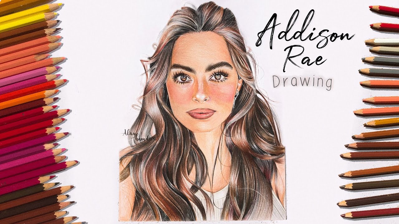 Speed Drawing: Addison Rae using Faber Castell Classic