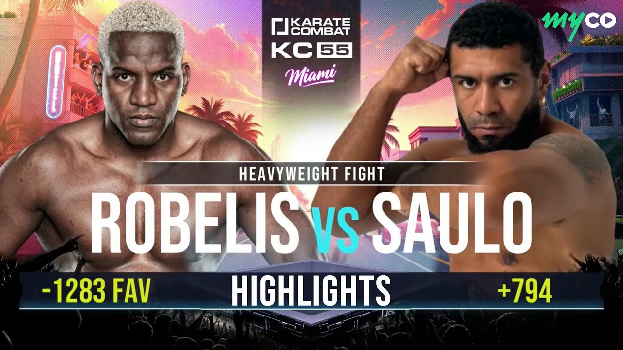 Robelis Despaigne’s 3-Minute Knockout vs Saulo! | KC Fight 55 |#youtube #youtubevideo #karatecombat