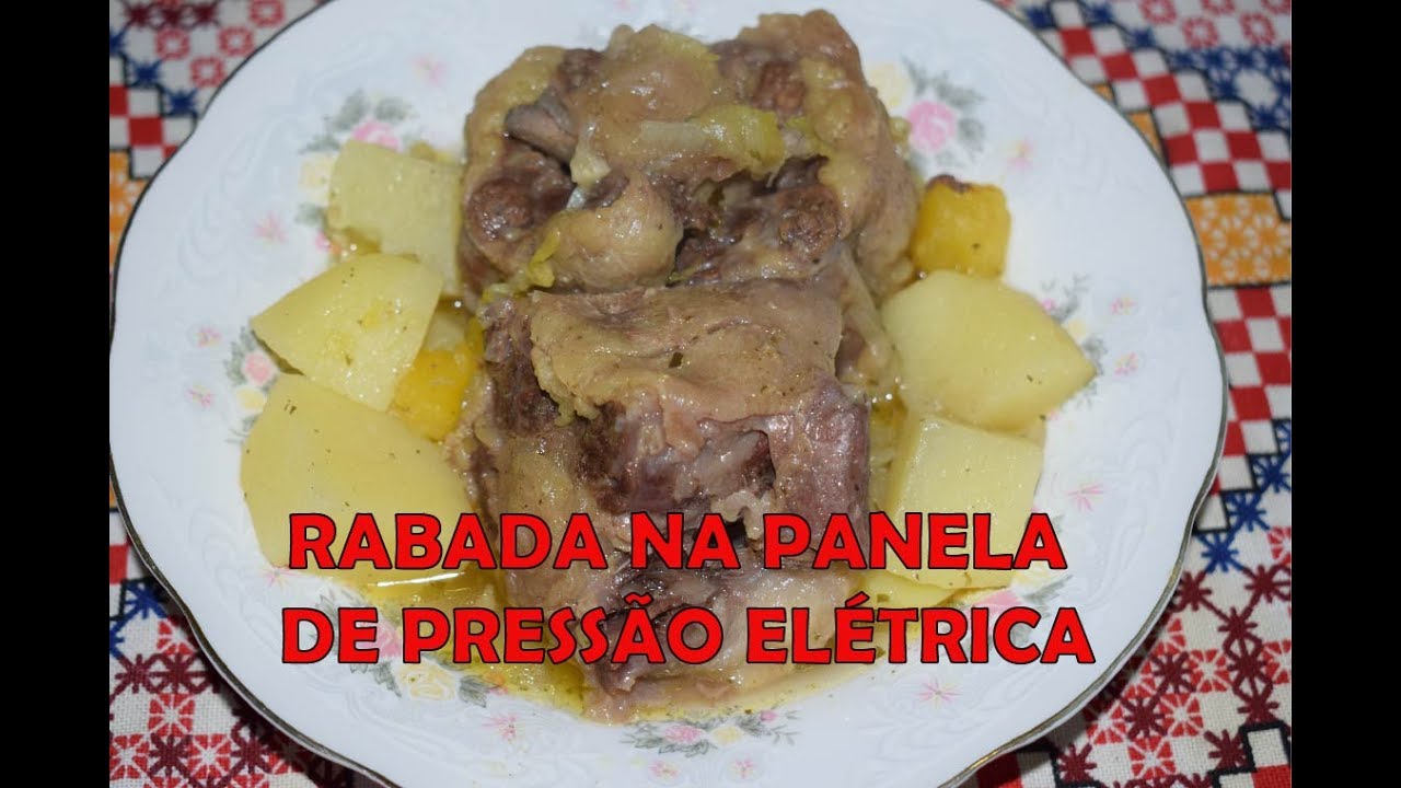 Rabada na panela de pressão elétrica - deliciosa e molinha
