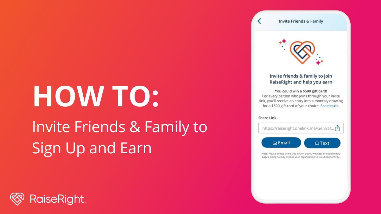 How to Invite Friends and Family to Enroll and Earn | RaiseRight