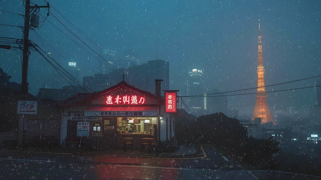 Lost in a 90s Rainy Café 🌧️ Lofi for Work & Relax