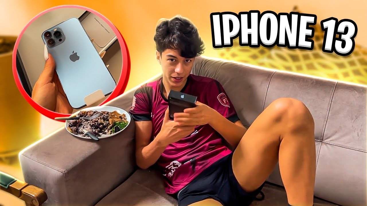 DEI UM IPHONE 13 DE PRESENTE PARA O MEU IRMÃO!