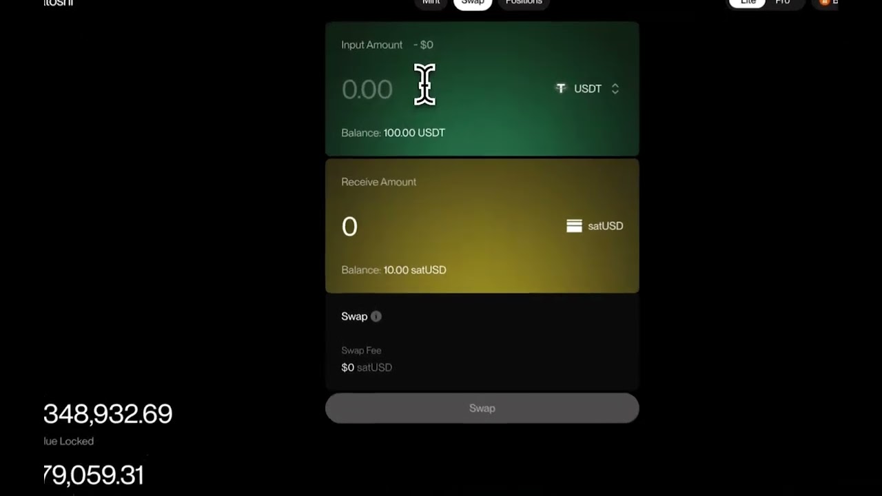 The Ultimate Guide to Satoshi App v2: Mint, Swap and Earn with satUSD