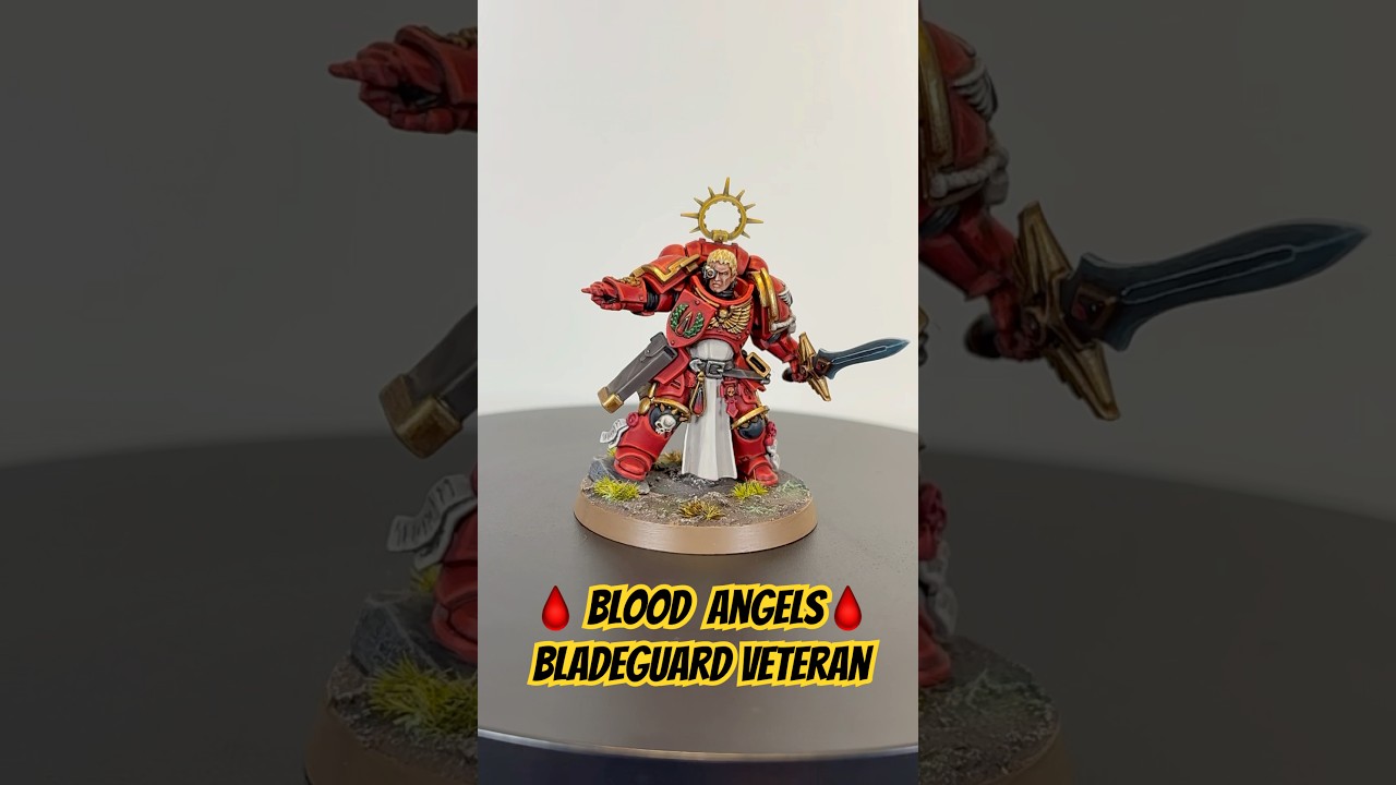 Blood Angels Bladeguard Veteran | Warhammer 40000 Space Marines, #commisionwork #hobby #wargaming