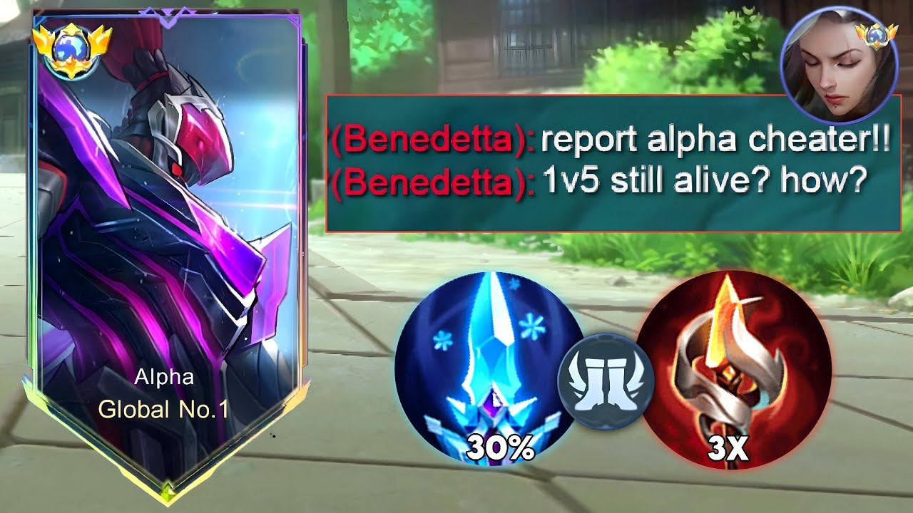 ALPHA NEW HIGH RANK BUILD 1V5 TOTALLY INSANE (MUST TRY)🔥