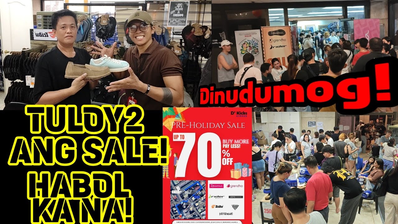 D' KICKS AVENUE SALE SA BINONDO TULOY TULOY ARAW ARAW DINUDUMOG MGA BRANDED FOOTWEAR 70% OFF