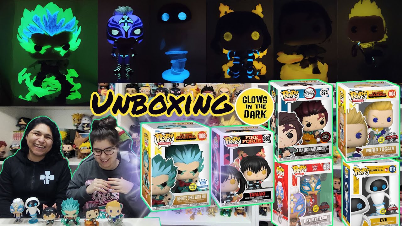 💥¿Es mejor el Glow?💥 Funko Pop Deku Glow in the Dark | Funko pop Mirio | Tanjiro Chase | Tamaki