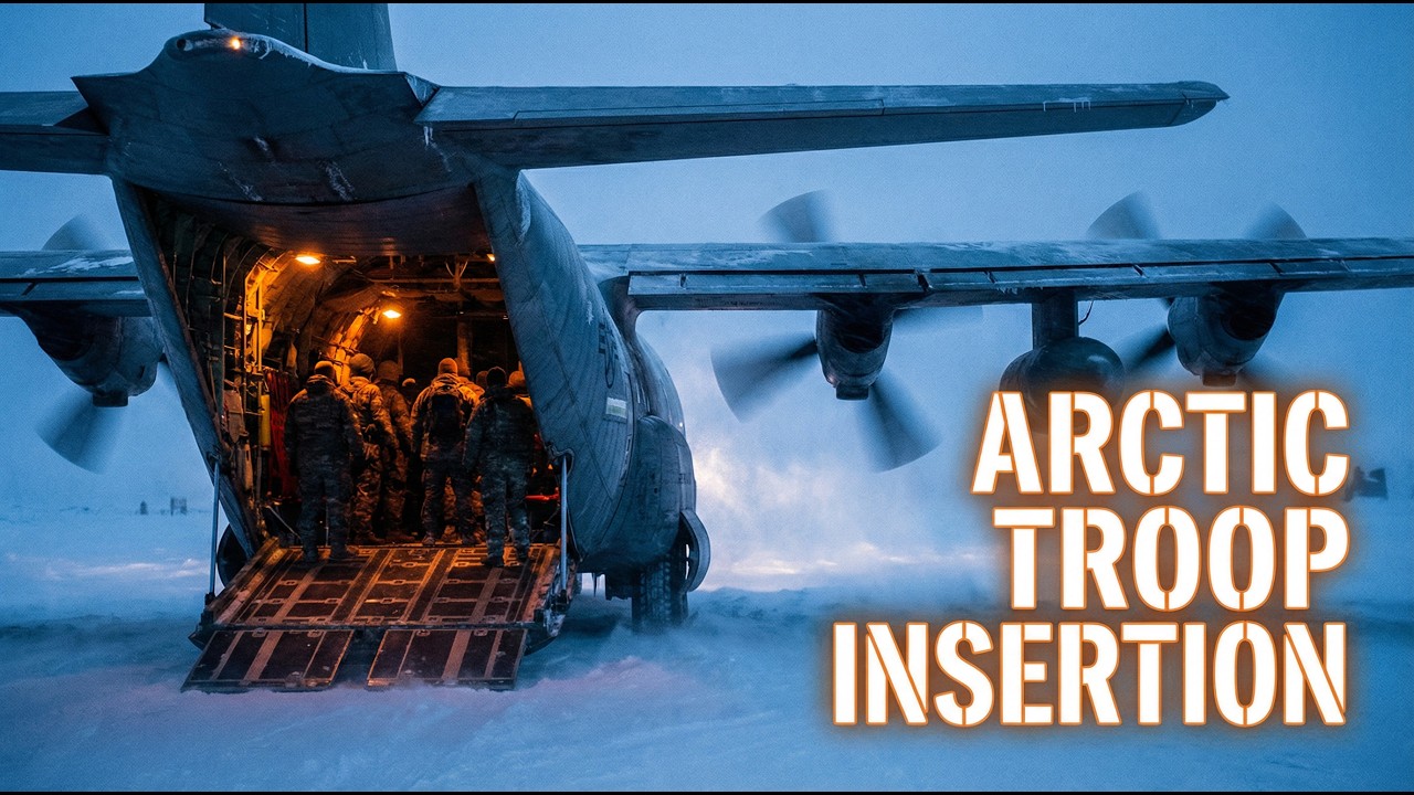 Delivering Soldiers Into the Arctic With a C-130 Hercules