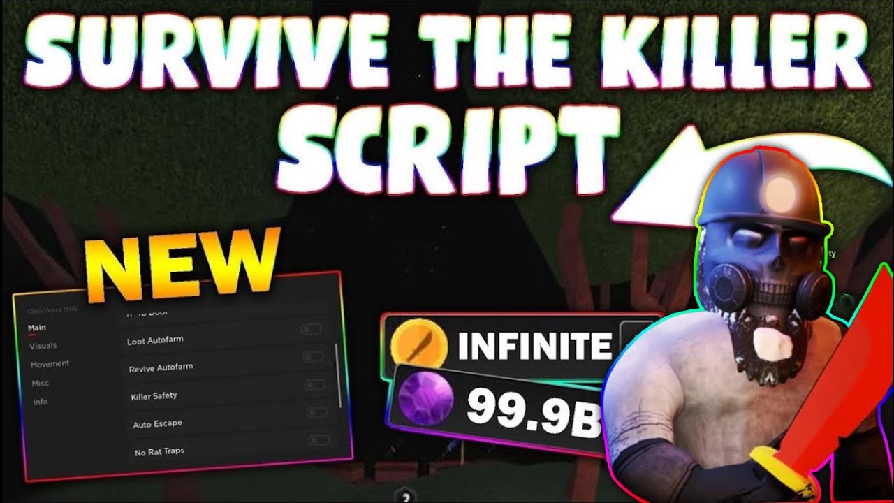 *NEW* Survive the Killer Script (PASTEBIN 2024) (ESP, KILL ALL, REVIVE FARM, GET ITEMS)