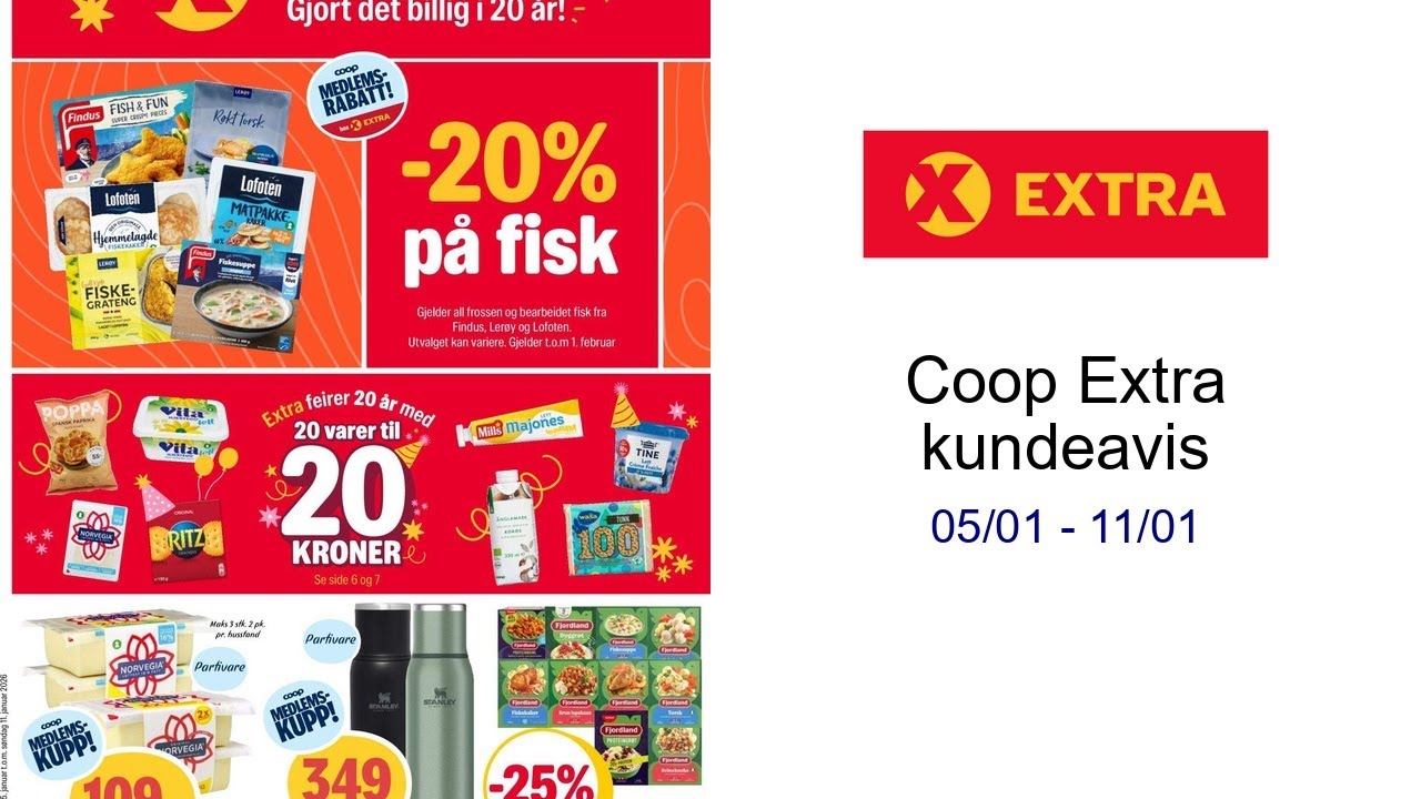 Coop Extra kundeavis 05/01 - 11/01