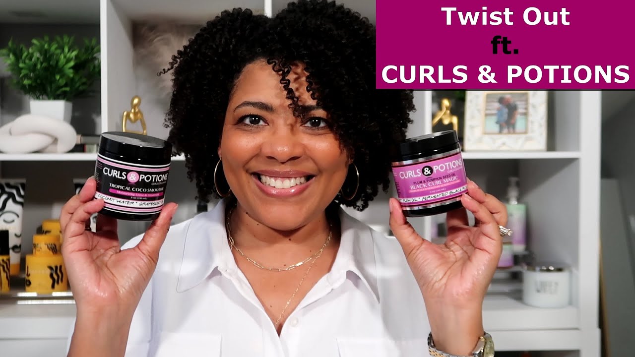 TWIST OUT ON MY TYPE 4 NATURAL HAIR / Curls & Potions Black Curl Magic Review / NaturalRaeRae