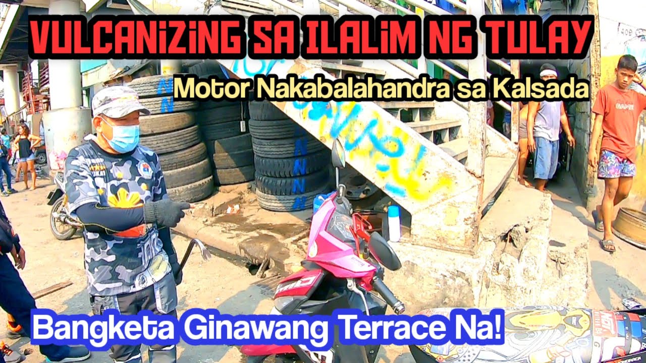 VULCANIZING sa ILALIM ng OVERPASS | BANGKETA Ginawang Terrace | General Sukat DEPW-1 Clearing Ops