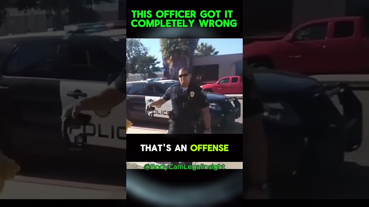 This Officer Got It Completely Wrong