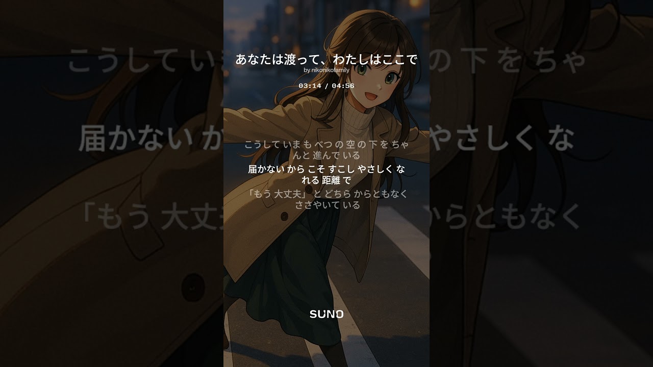 あなたは渡って、わたしはここで