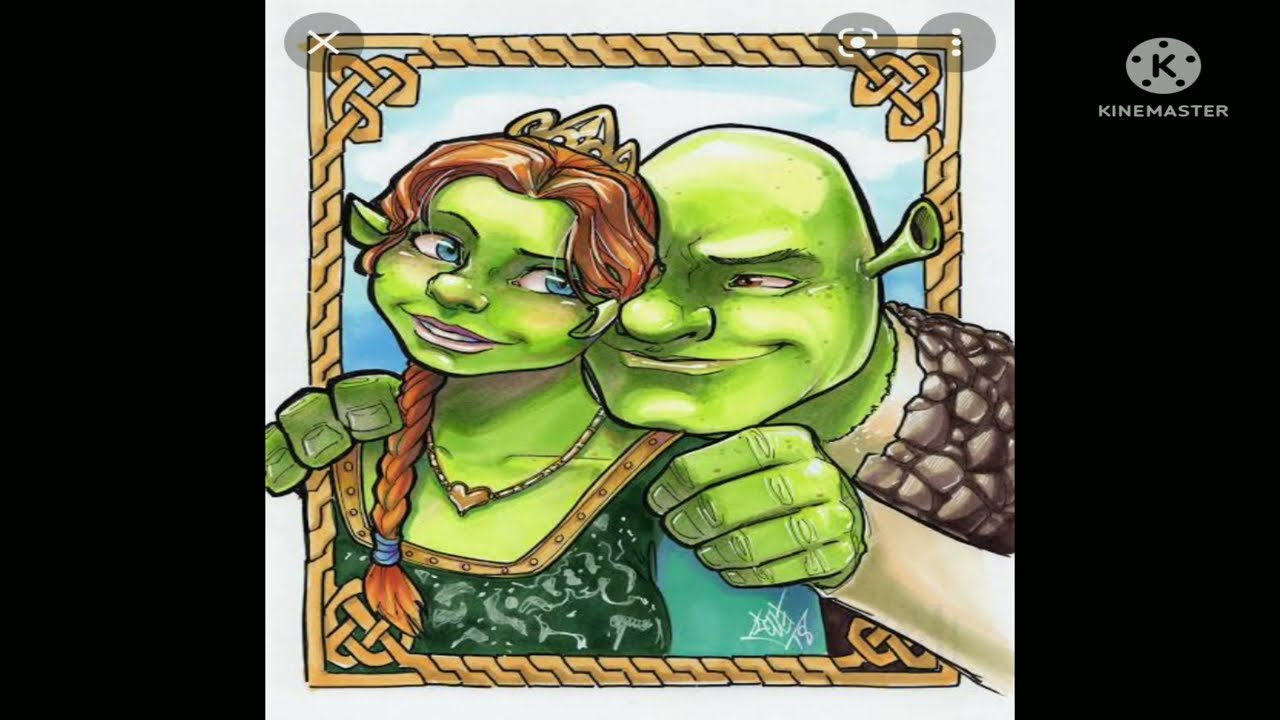 Shrek x Fiona love 💚💚💚🌺🌺