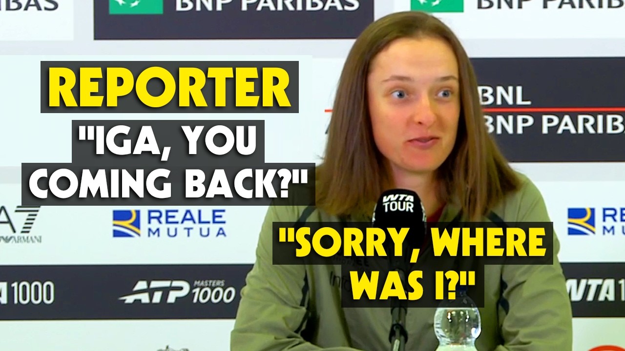 Iga Swiatek ARGUING with a journalist - Rome 2026