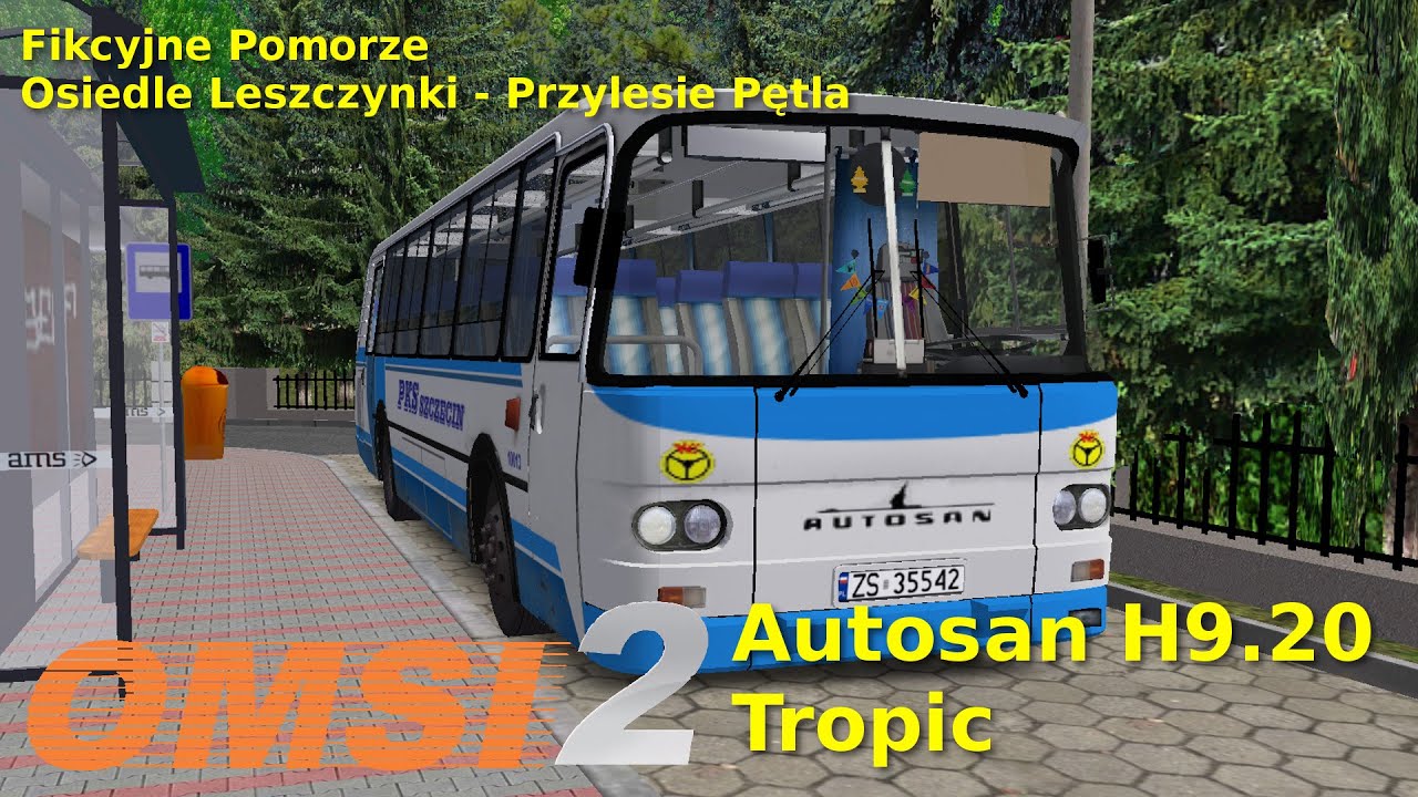 Autosan H9.20 Tropic - Fikcyjne Pomorze Osiedle Leszczynki - Przylesie Pętla OMSI 2