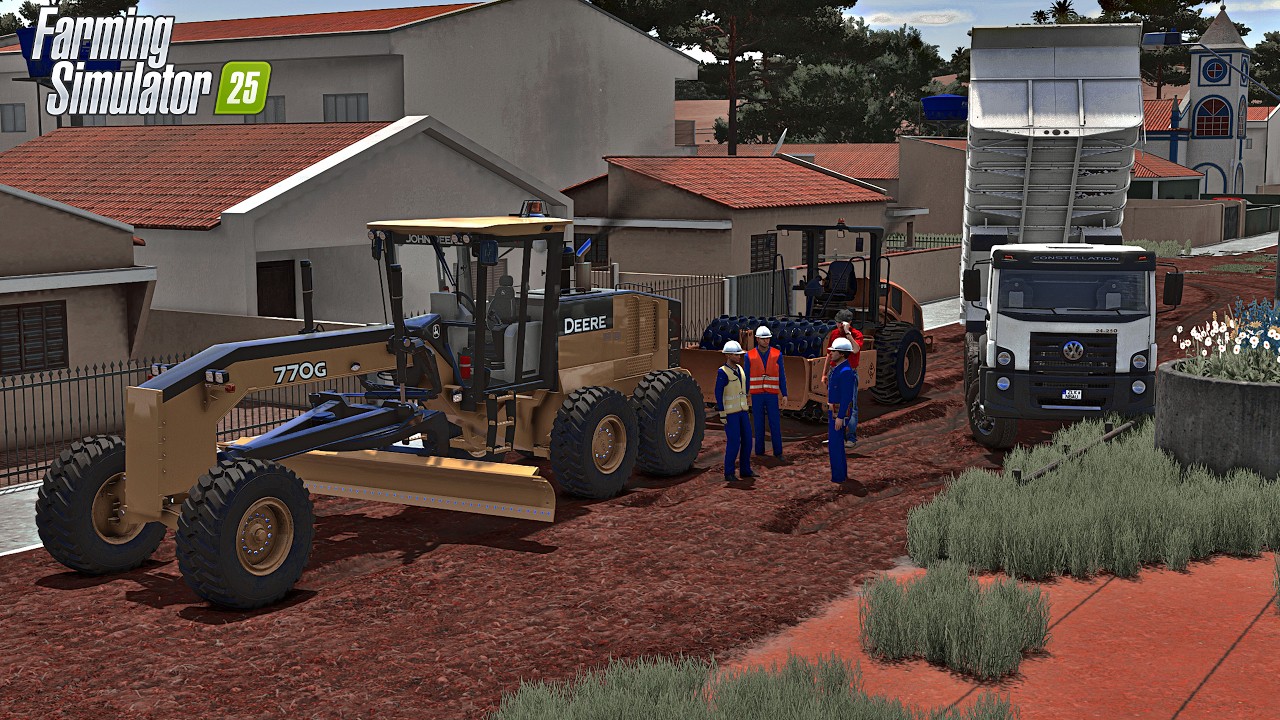 Farming simulator 25 | Vida de operador | Asfaltando estradas rurais