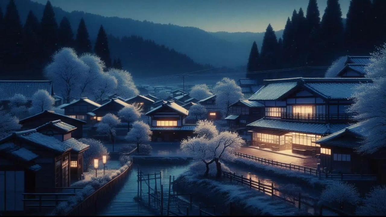 Sleep Tight 😴 Quiet Snowy Night 🏡 Soft Lofi Beats for Insomnia