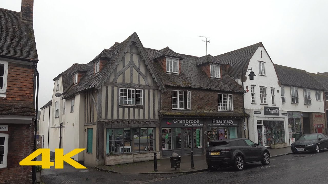 Cranbrook Walk: Town Centre【4K】
