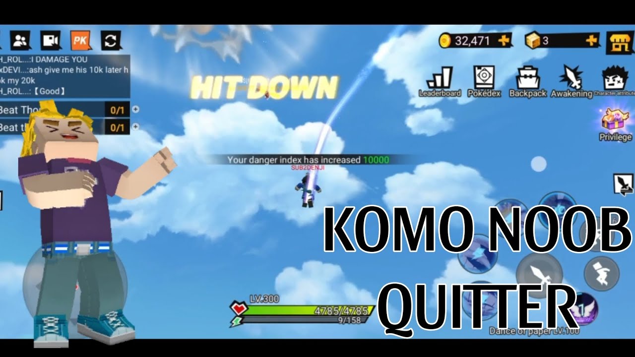 YT_BOY_KOMODOBOW QUITTER GOT KARMA | ANIME SHOWDOWN | BLOCKMAN GO #animeshowdown #bmgo