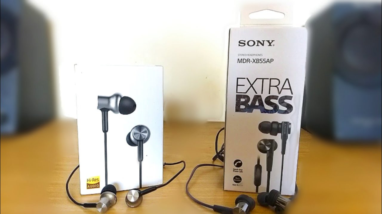 Sony MDR-XB55AP vs Mi In-Ear Headphones Pro HD Earphones Comparison