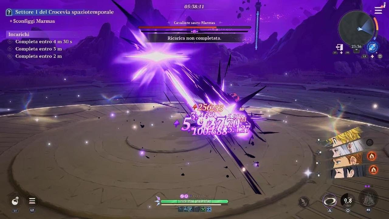 The Seven Deadly Sins: Origin Crocevia Del Tempo Boss Marmas 59 Secondi