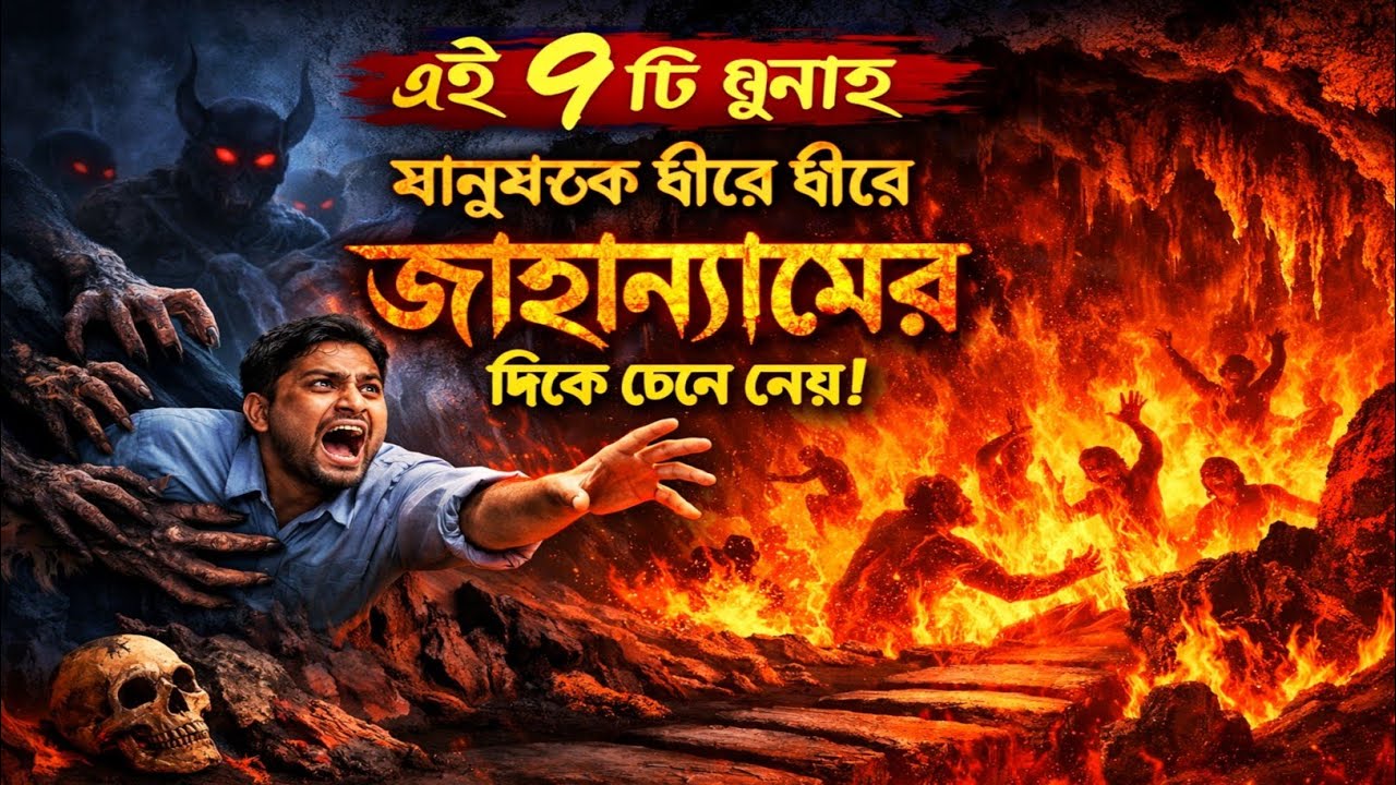 এই ৭টি গুনাহ মানুষকে ধীরে ধীরে জাহান্নামের দিকে টেনে নেয় I ইসলামিক ভিডিও Voice of Imaan