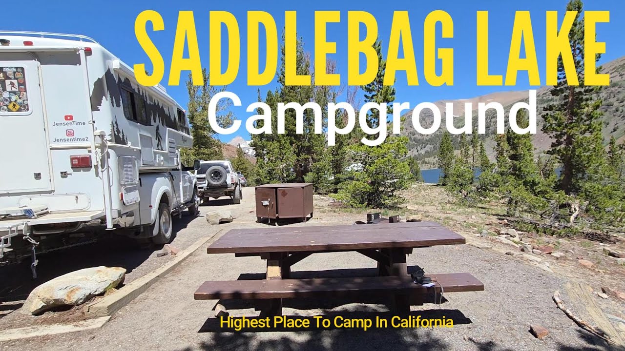 Bigfoot Camps at Saddlebag Lake. Highest Place to Camp in California